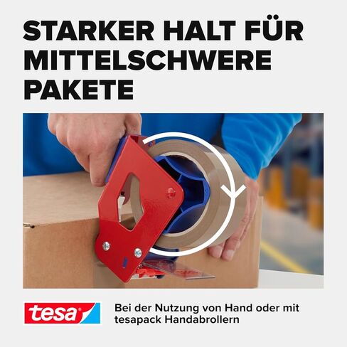 tesapack Eco & Strong - Environmentally Friendly Packing Tape Made of 100% Recycled Plastic, UV-Resistant and Age-Resistant - Transparent - 66 m x 50 mm in Kuwait