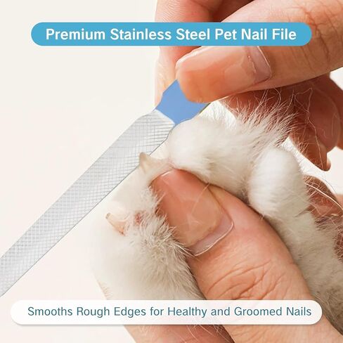 NIIIYTYB 3Pcs Dog Nail File Professional Metal Emery Boards for Dogs Cats Nail Grooming Tool for Smoothing Rough Edges Pet Filer for Large Small Breeds Puppies Toenails Safe Effective in Kuwait