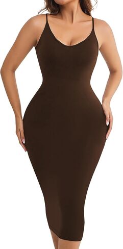 Tummy Control Shapewear Slip for Under Dresses Womems Full Slips Seamless Body Shaper in Kuwait