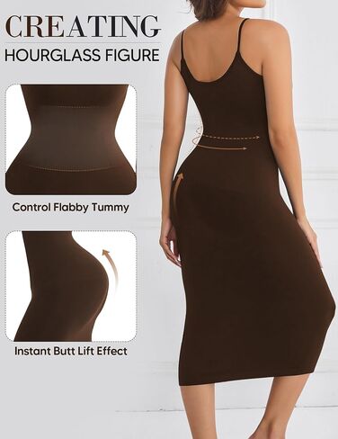 Tummy Control Shapewear Slip for Under Dresses Womems Full Slips Seamless Body Shaper in Kuwait