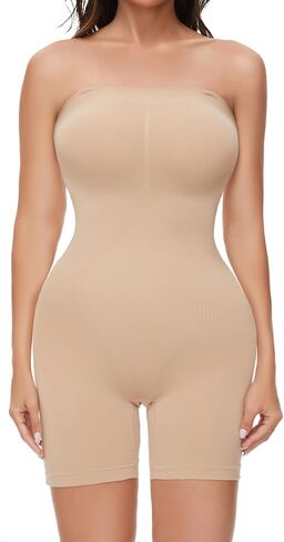 Strapless Shapewear Bodysuit Body Shaper for Women Under Dress Butt Lifter Tummy Control Full Body Shapewear in Kuwait