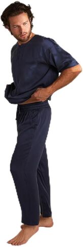 Lunya Washable Mens Silk Pajama Set - Men's Sleepwear - Multiple Color Options - Size S-XXL in Kuwait