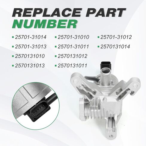 25701-31014 التحكم في انبعاثات صمامات التغلب على اليمين رقم 1 متوافق مع Toyota Tundra 4Runner FJ Cruiser 2010-2024 Air Switch Valve 4.0l V6 ، استبدل 25701-31013 25701-3101010101-31012 in Kuwait