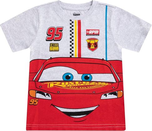 Disney Cars Lightning McQueen Boys Short Sleeve T-Shirt and Shorts 2 Piece Set for Toddlers to Big Kids in Saudi Arabia