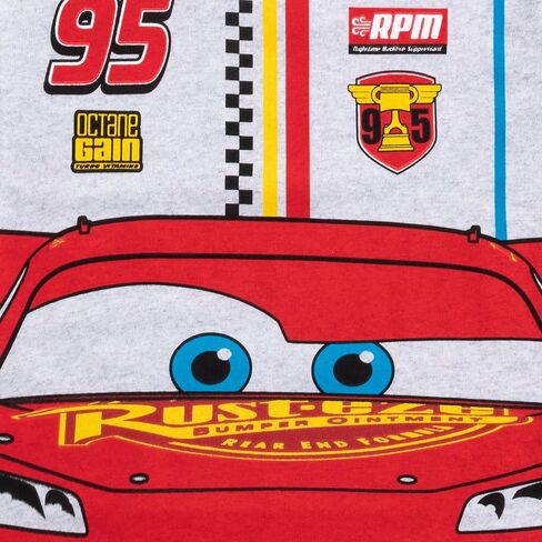 Disney Cars Lightning McQueen Boys Short Sleeve T-Shirt and Shorts 2 Piece Set for Toddlers to Big Kids in Saudi Arabia
