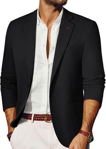 PJ PAUL JONES Men's Linen Casual Blazer Sport Coats Lightweight One Button Suit Jacket for Summer in Kuwait