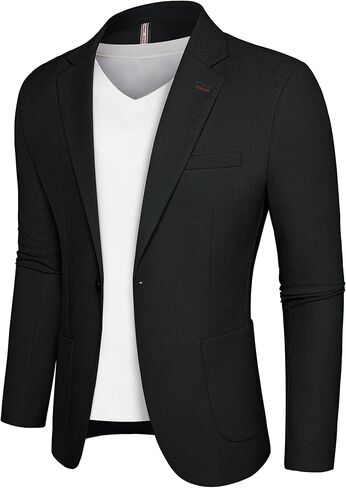 PJ PAUL JONES Men's Linen Casual Blazer Sport Coats Lightweight One Button Suit Jacket for Summer in Kuwait