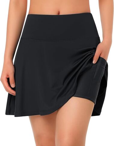 Women Cycling Skirts Shorts Padded Bike Shorts Biking Skorts Riding Road Bicycle Pantskirt with Pockets in Kuwait