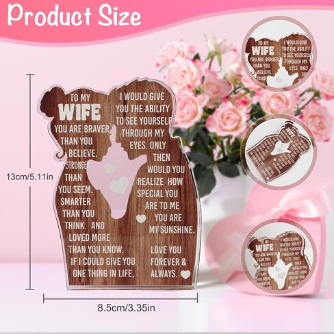 Fathers Day Presents from Daughter – Heartfelt Acrylic Plaque for Dad, Unique Father Daughter Desk Decor Sign – Birthday, Christmas or New Dad Present from Girl in Saudi Arabia