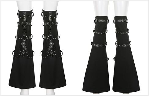 Gothic Leg Warmers for Women Punk Long Y2k Grunge Emo Rave Harajuku in Kuwait