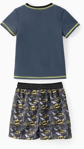 WARNER BROS Tom and Jerry UPF 50+ Short Sleeve Rash Guard and Swim Trunks Set for Boys in Saudi Arabia