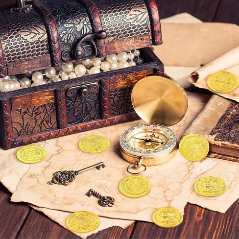 DINGION 100 PCS COLIS PLASTION GOLD COINS COINS PIRATE TOY TOOKENS TREASITE CONINS CONS CONSLAY HOWRATIONS DOPBLOONS الإسبانية لألعاب الطاولة. in Kuwait