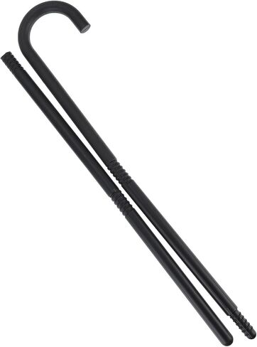 Mobestech Show Theatrical Cane 1920s Black Cane Novelty Dance and Walking Theatrical Canes Plastic Dance Canes Performance Costume Accessories 100cm in Kuwait