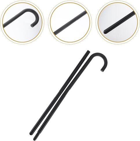 Mobestech Show Theatrical Cane 1920s Black Cane Novelty Dance and Walking Theatrical Canes Plastic Dance Canes Performance Costume Accessories 100cm in Kuwait