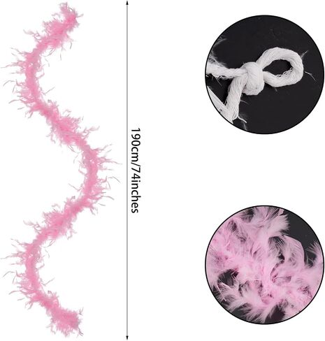 Mardi Gras Feather Boa مع Fan Feather Boa for Women for Mardi Gras Firms Plass Retro Dancing حفل زفاف in Kuwait