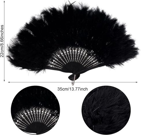 Mardi Gras Feather Boa مع Fan Feather Boa for Women for Mardi Gras Firms Plass Retro Dancing حفل زفاف in Kuwait