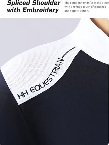 Harrison Howard Women's Horse Riding Shirt Equestrian Show Shirt Horseback Riding Shirts for Women Spliced Shoulder in Kuwait