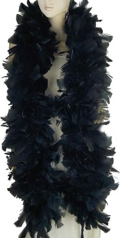 Ws&Wt 2 Yards 200g Large Fluffy Turkey Ruff Feather Boa for Adult Halloween Cosplay Costume Accessory Holiday Decors in Kuwait