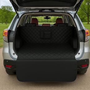 Cargo Liner Trunk Mat for SUV - Dog Car Seat Cover & Back Seat Protector | Waterproof Cargo Mats, Truck Bed Liner Accessories | Non-Slip Pet Barrier Universal Fit SUV/Trucks/Sedans