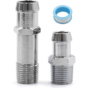 تركيبات خرطوم سخان الصلب الكروم 3/4 "مضخة المياه 5/8" المدخول لمحركات Chevy SBC BBC 283 305 307 327 350 400