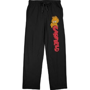 Garfield Logo Men's Black Sleep Pajama Pants