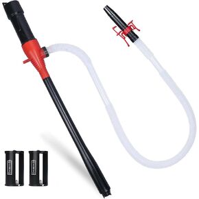 Portable Battery Powered Gas Transfer Pump, Battery Operated Liquid Water/Fuel Transfer Pump with Adjustable Flow Control, 2.2 Gallons per Min, Electric Siphon Pumps for Fuel Diesel Gas Can