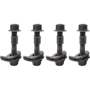 ApplianPar Pack of 4 14mm Cam Bolt Kit Adjustable Camber Correction Alignment Kit for Vehicles Front Left and Right Wheel