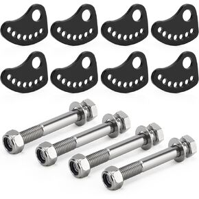 Adjustable Camber Kit Lock & Upper Arm Alignment Cam Bolt Kit Compatible with Chevy Silverado GMC Sierra 1500 2500 3500 - Camber/Caster Fix, Cam Bolt Stainless Steel - Fits 1999-2019 Models