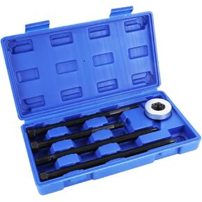 طقم التثبيت المتوافق الطويلة Long Reach Attear Harmonic Balancer متوافقة مع مركبات Ford GM Dodge Chrysler مع محركات V8 و V6