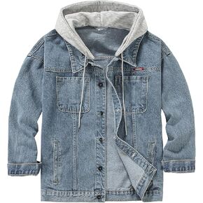 DOSLAVIDA MEN MEN'S DENIM SCEEDAND USISX BUNTING BUNTER DOWN JEAN COAT DASO