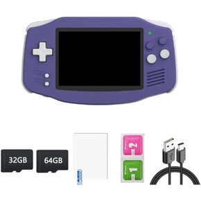 RG34XX Retro Video Handheld Game Console 3.4 "IPS Screen 720*480 Screen Linux 64-Bit 3500mAh ، مع 32 جيجابايت+64 جيجا بايت بطاقة TF RG 34XX Retro Video Gaming Players (RED RED)