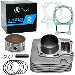 Tupo 267cc 74mm Big Bore Cylinder Piston Ring Gasket Top End Rebuild Kit Compatible with Honda Recon 250 TRX 250 TRX250 TRX250X Sportrax 250 TRX250EX TRX250TE TRX250TM 2002-2024