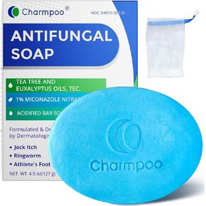Antifungal Soap for Jock Itch: Effectively Relieve Itching Burning Cracking Caused by Fungal Infections - Jock Itch Athlete's Foot Ringworm Rashes Tinea Versicolor 4.5 oz