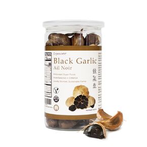 Orgnisulmte Canada Peeled Black Garlic Fermented for 90 Days Peeled Multiple Clove Super Foods, Ready to Eat 7.05 Oz