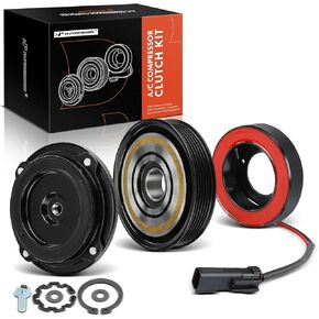 A-Premium Air Conditioner AC Compressor Clutch Kit Compatible with Dodge Ram 1500 Ram 2500 Dakota 2004-2007 & Mitsubishi Raider 2006-2009, 3.7L 4.7L