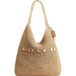 Coach Women's Straw Brooklyn Shoulder Bag 39