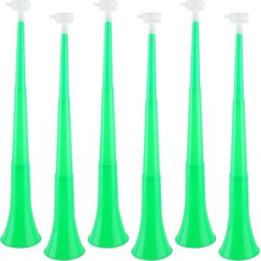 6 Pieces Collapsible Stadium Horn 24 Inch Plastic Trumpet Horn Stadium Horn Noise Maker for Sporting Events Sports Themed Party Supplies (Black) in Kuwait