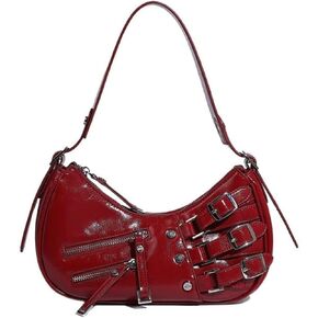 Shoulder Purse for Women, Leather Women's Handbag Y2k Aesthetic Coquette Shoulder Bag Hobo Punk Trendy Ladies Purse in Kuwait