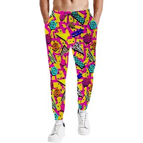 Mens Jogger Pants 80s Outfit for Men Costumes Sweatpants 90s Outfit for Men Casual Sports Track Pants