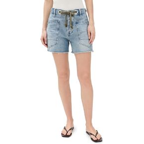 Free People Women's Moxie Shorts, Truest Blue, 28