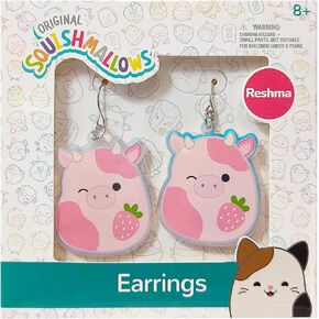 LUV HER Squishmallows Earrings Gift Sets - Squishmallows Reshma - Hypoallergenic Nickel-Free - Ideal Gifts for Girls' Parties, Costumes Ages 8+