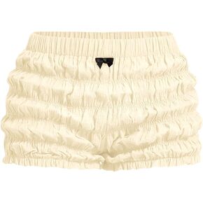 SOLY HUX Women's Ruffle Shorts Y2k Lace Lolita Bloomers Elastic Waist Frill Bottoms Micro Boyshorts