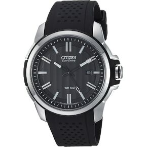 المواطن Eco-Drive Weekender Watch ، الفولاذ المقاوم للصدأ مع حزام البولي يوريثان
