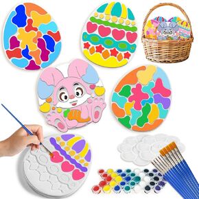 طقم الطلاء Fllobe Stepping Stones للأطفال ، Paint 5 Pack Garden Stone Kits Arts and Crafts for Girls ، Higors Toys For Kids Boy and Girl Agen