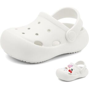 Toddler Classic Clogs Skin-Friendly Comfy Lightweight 丨Boys Girls Slip On Water Shoes