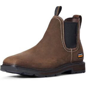 Ariat Men's Groundbreaker Chelsea Wide Square Toe Waterproof Steel Toe Work Boot