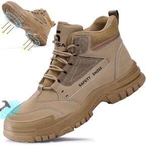 Steel Toe Shoes for Men Lightweight Work Boots for Men Comfortable Steel Toe Boots Industrial Work Shoes Breathable Safety Shoes Construction Steel Toe Sneakers Indestructible Safety Boots in Saudi Arabia