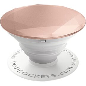PopSockets: قبضة وحامل قابلان للطي للهواتف والأجهزة اللوحية - نهر جليدي معدني ماسي