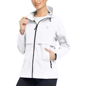 BALEAF Women's Rain Jacket Waterproof Lightweight Raincoat Windbreaker Outdoor Hooded Travel