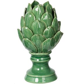 A & B Home Helsa Blooming Shotichoke لهجة ، كلاسيكية صغيرة خمر/أخضر